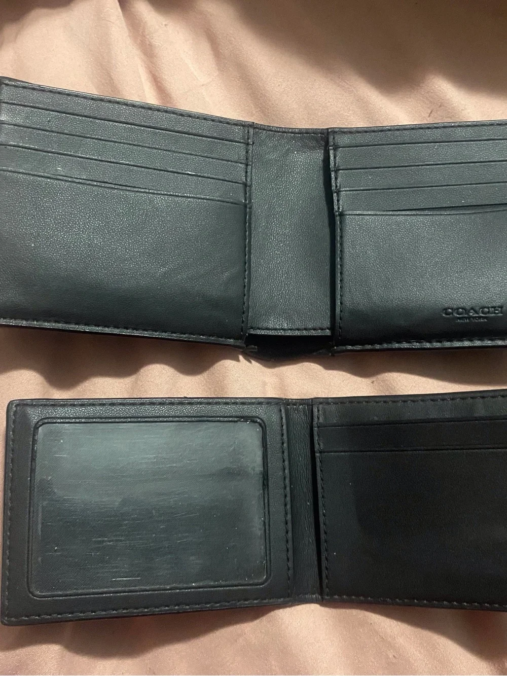 Coach Men's Black Signature Leather Wallet